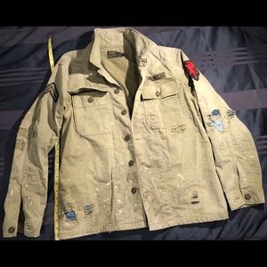 Polo Ralph Lauren Repaired Military Shirt Jacket